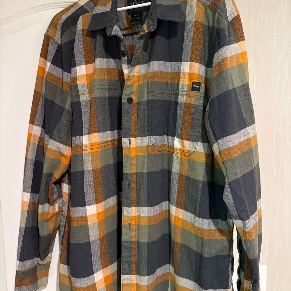 Sitka flannel button down XXL
